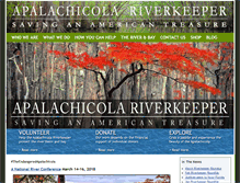 Tablet Screenshot of apalachicolariverkeeper.org